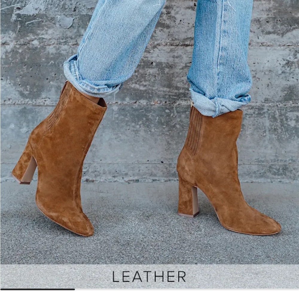 Steve Madden Brown Leather Heeled Boots